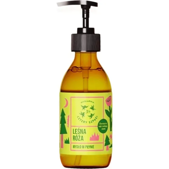 Mydlarnia Cztery Szpaki Mydło w płynie Leśna Róża 300 ml