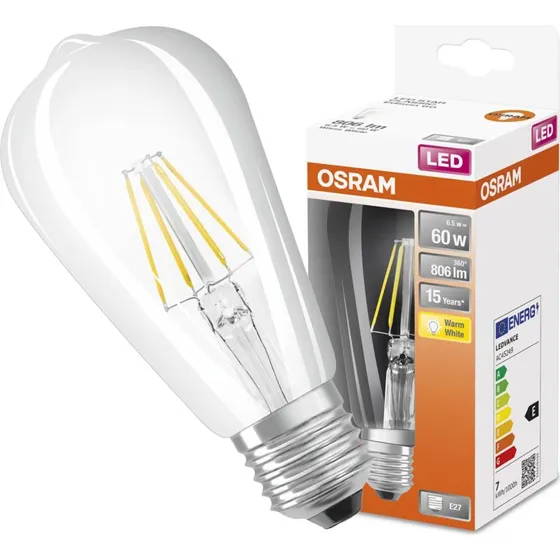 LEDISON60 arwka LED E27 6,5W 2700K 806LM