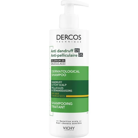 Vichy Dercos Technique Szampon Przeciwłupieżowy do Włosów Suchych 390 ml