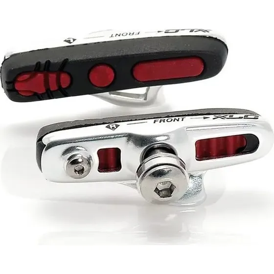 XLC BS-R04 Klocki Hamulcowe Szosowe (x4), 55 mm, czarno-czerwone