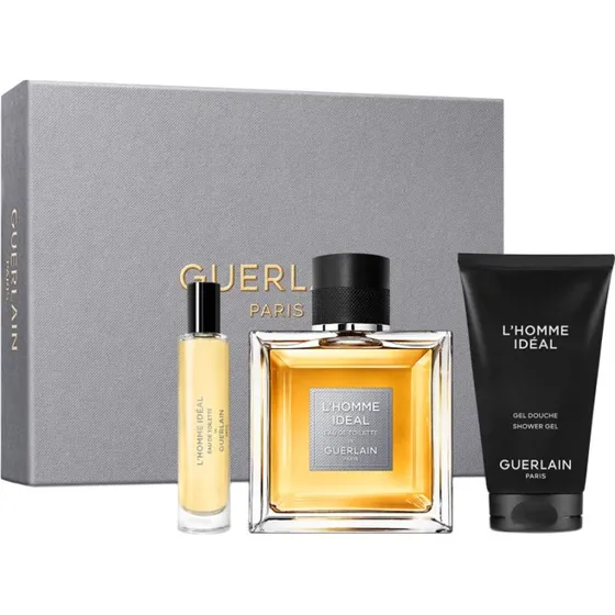 Guerlain L'Homme Ideal zestaw: EDT 100ml, EDT 10ml, żel 75ml