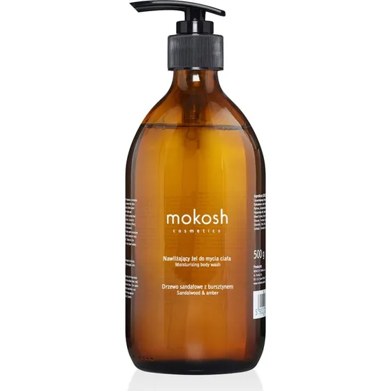 MOKOSH Nawilżający żel do mycia ciała Drzewo Sandałowe z Bursztynem, 500 ml