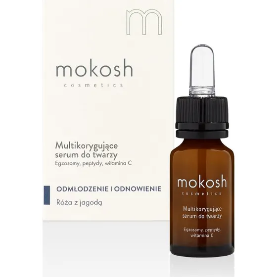 MOKOSH Multikorygujące serum do twarzy Egzosomy, Peptydy, Vit. C, 12ml