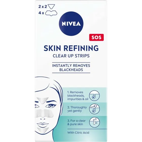 NIVEA Skin Refining Clear-Up Strips – Plastry na zaskórniki 6 szt.