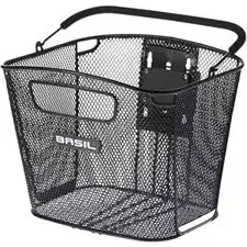 Basil Bold Front KF Stalowy, Czarny + Płytka Klickfix