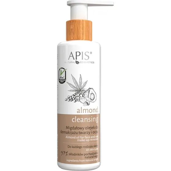 APIS Olejek migdałowy do demakijażu twarzy i oczu, 150 ml