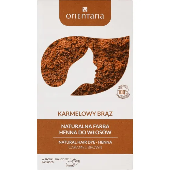 ORIENTANA Bio Henna Karmelowy Brąz, 100g