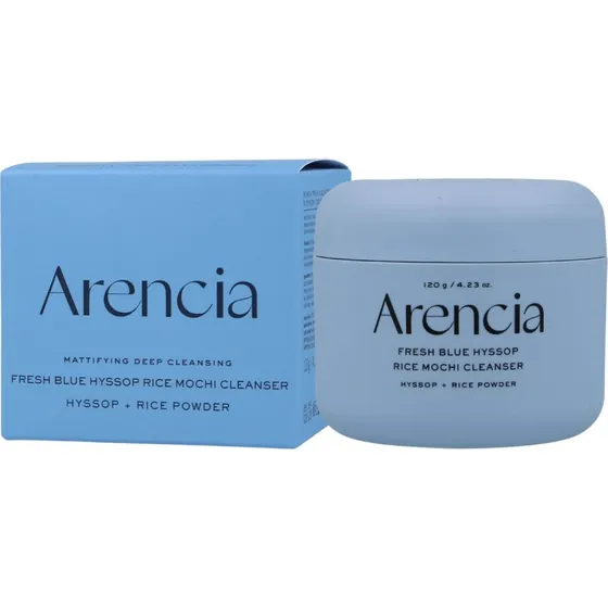 Arencia Fresh Blue Hyssop Rice Mochi Cleanser 120 g