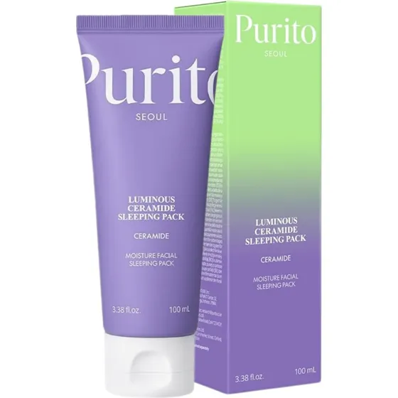 PURITO Luminous Ceramide Sleeping Pack 100 ml - Maska regenerująca