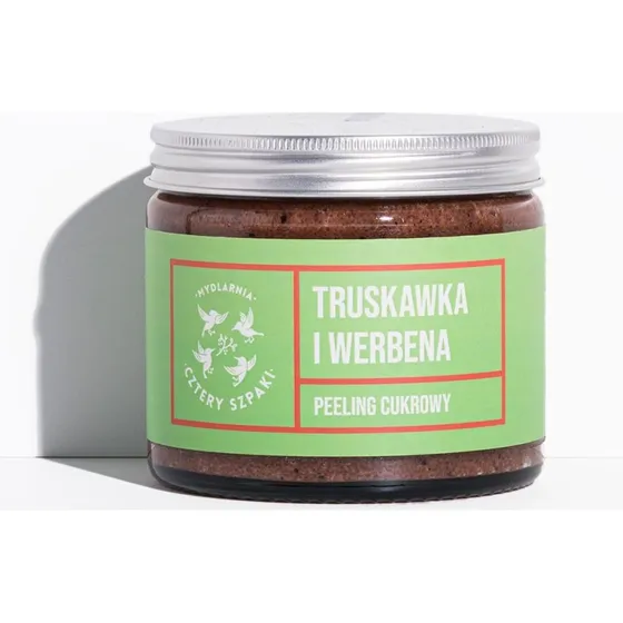 Cztery Szpaki Peeling cukrowy Truskawka i Werbena 250 ml