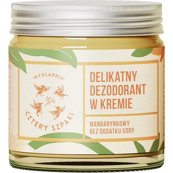 CZTERY SZPAKI Delikatny dezodorant w kremie mandarynkowy 60ml