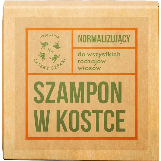 Cztery Szpaki Szampon normalizujący w kostce Rozmaryn i Mandarynka 75g