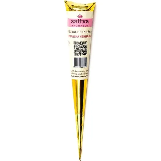 SATTVA Henna Cones 30g - Henna do tatuażu miedziany brąz