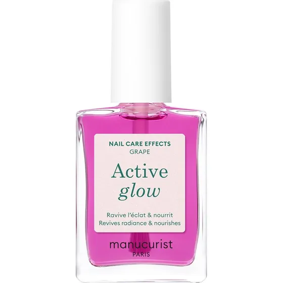 Manucurist Active Glow Grape - Odżywczy lakier do paznokci