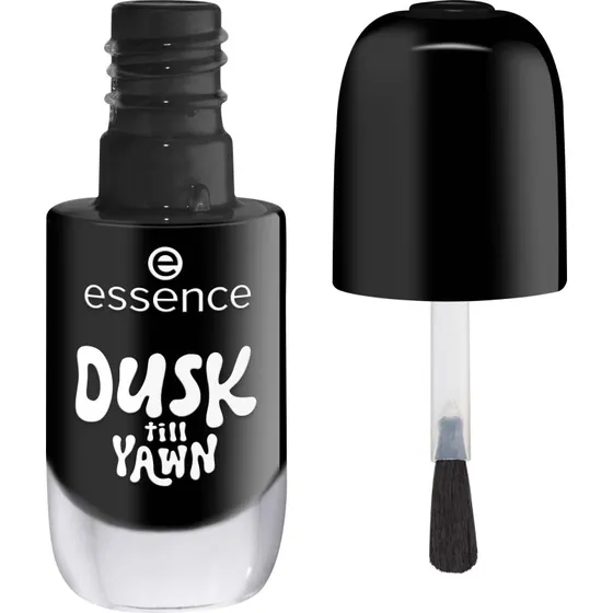 essence Gel Nail Polish 45 Dusk Till Yawn - Czarny, 8ml