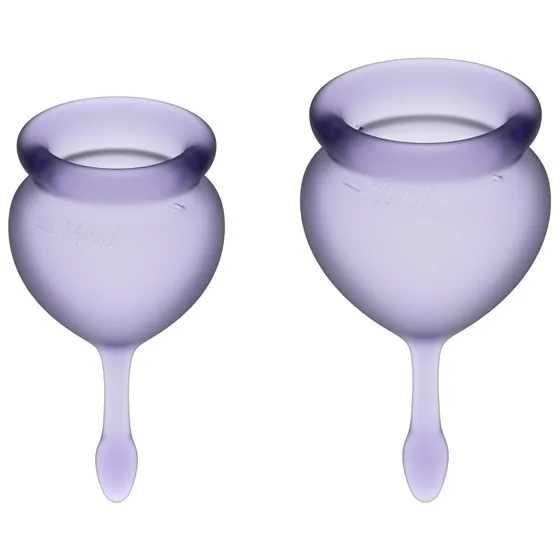 Satisfyer Feel Good Menstrual Cup zestaw 15ml + 20ml Lila