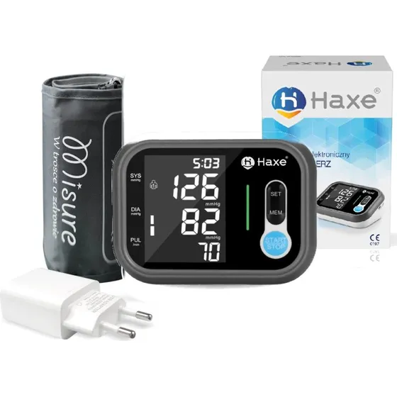 Haxe RJA-001 Ciśnieniomierz Naramienny z Dużym Wyświetlaczem i Funkcją Głosową