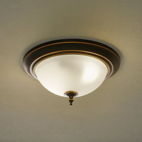 Lampa sufitowa Westinghouse Harwell, brązowa