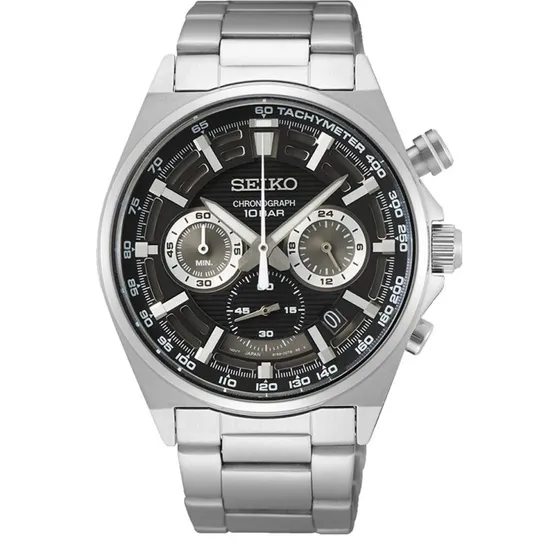 Seiko Chronograph SSB397P1 czarny 41 mm