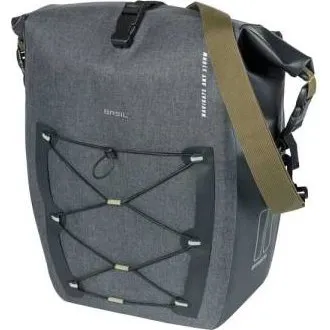 Basil Navigator Storm L – torba kolarska wodoodporna szary/czarny