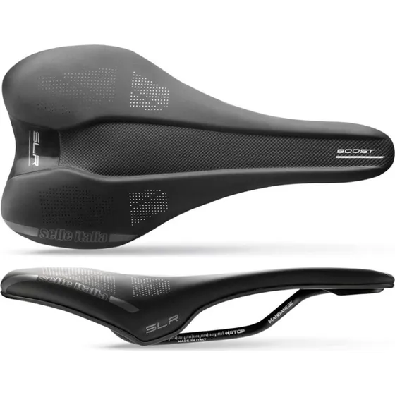 Selle Italia SLR Boost TM L, Czarny, Manganese Rail, 235g