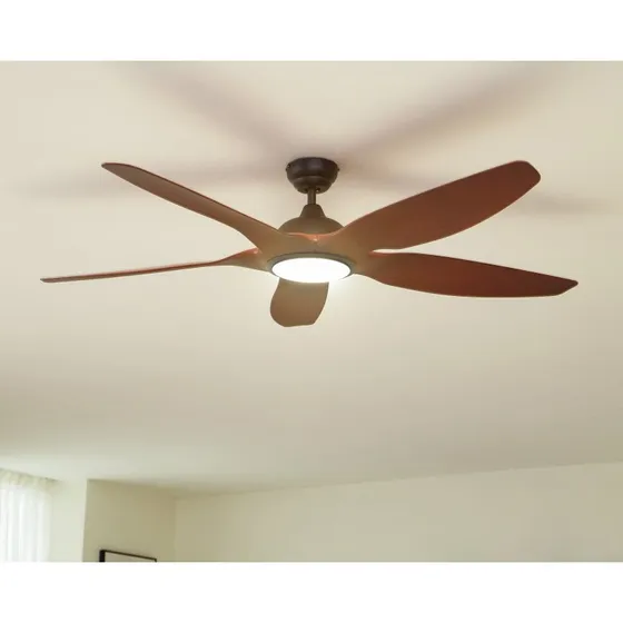 Lucande Omendo Wentylator Sufitowy LED DC Czarny