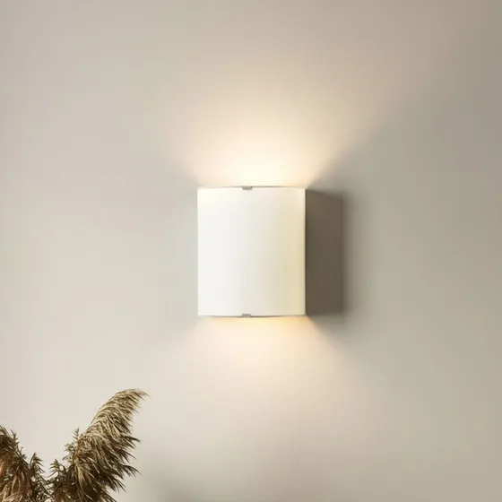 Lindby Phil Lampa Ścienna White - Białe Szkło - Kinkiet