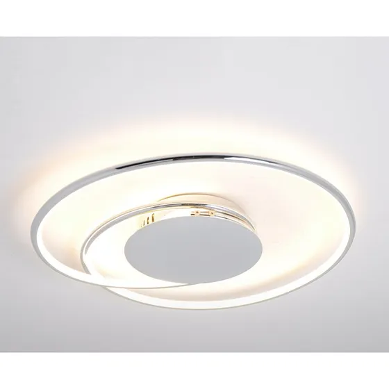 Lampa sufitowa LED Lindby Joline, Ø 45 cm, chrom
