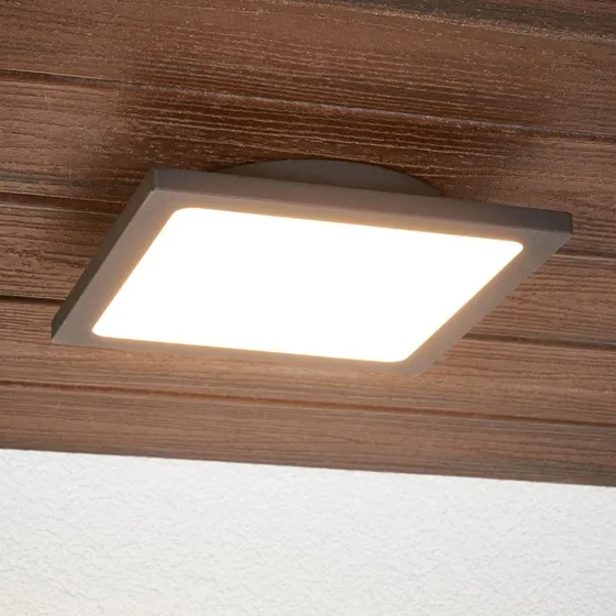 Lucande Mabella Lampa Sufitowa LED Zewnętrzna z Czujnikiem, 23 cm