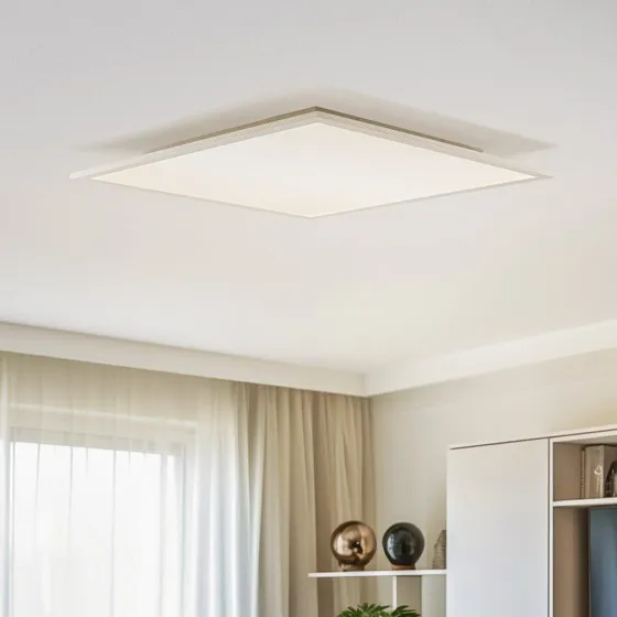 Lindby Livel LED Lampa Sufitowa 4000K 62x62 Biały/Srebrny