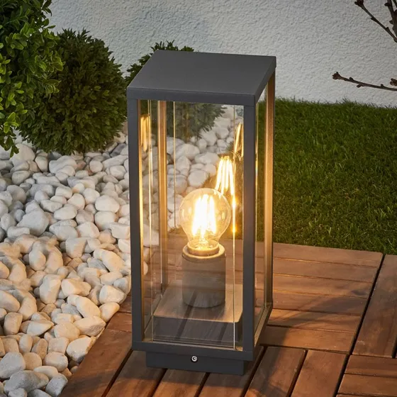 Lucande Annalea Lampa Ogrodowa H35 Antracyt/Przezroczysta