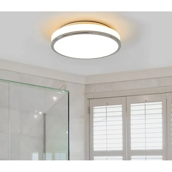Lindby Lyss Lampa sufitowa LED IP44 Ø28 Chrome