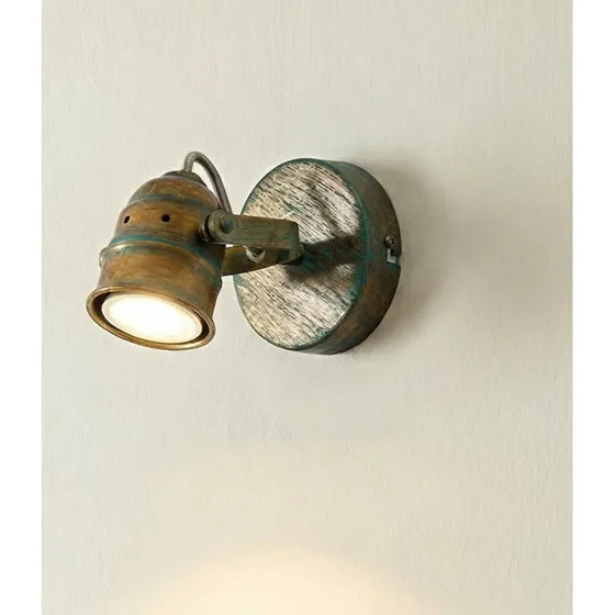 Lindby Leonor Lampa Ścienna Green - Antyczny Metal - Verdigris