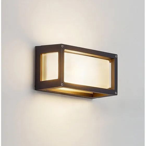 Lucande Aurelien Lampa Ścienna Zewnętrzna IP54 Dark Grey
