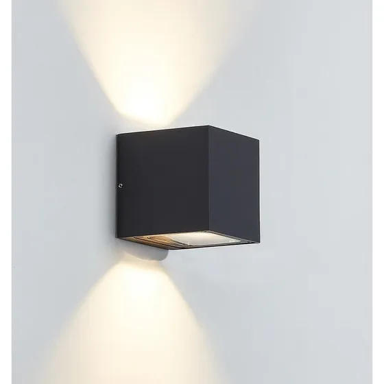 Lucande Merjem Kinkiet Zewnętrzny LED Up/Down Dak Grey IP54