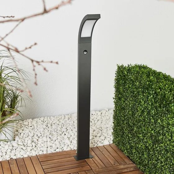 Lucande Juvia H100 Lampa Ogrodowa LED z Czujnikiem Ruchu, Grafit