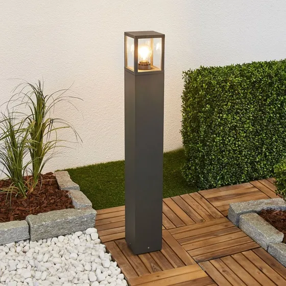 Lucande Klemens Lampa Ogrodowa 90 cm Grafit IP54 E27