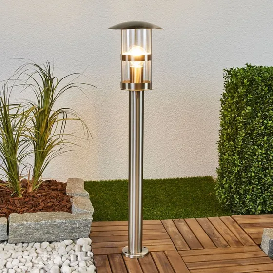 Lindby Lampa Ogrodowa Noemi H80 ze Stali Nierdzewnej