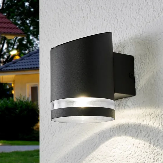 Lindby Melinda Lampa Solarna Grey - Kinkiet Zewnętrzny LED