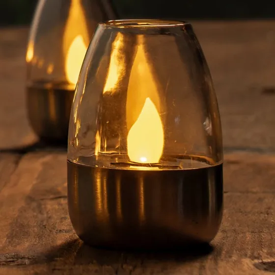 Lindby Pedas Lampa Solarna Steel - Nowoczesna Lampa Ogrodowa