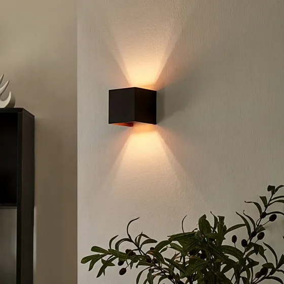 Arcchio Zuzana Lampa Ścienna Square Black/Gold
