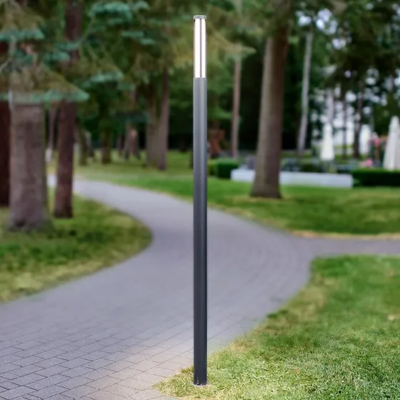 Lucande Sidny Lampa Ogrodowa LED Antracyt 220 cm