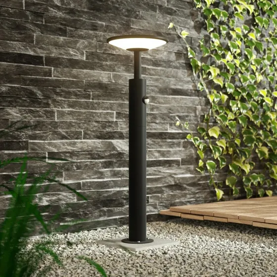 Lucande Fenia H60 Lampa Ogrodowa LED z Czujnikiem, Antracyt