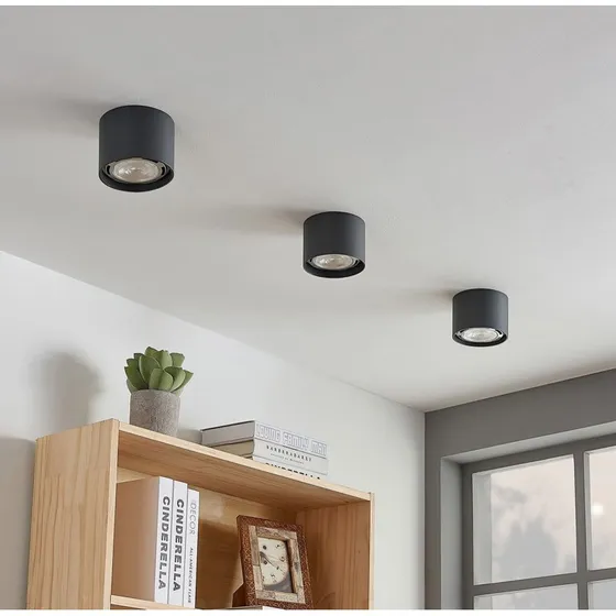 Arcchio Mabel Lampa Sufitowa Ciemnoszary Ø 12 cm GU10