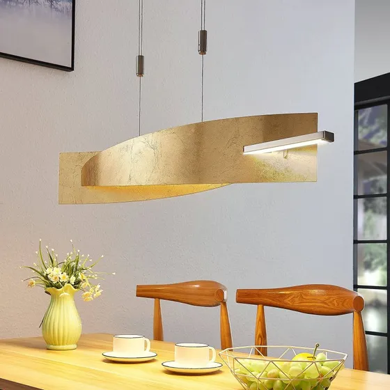 Lucande Marija L100 Lampa Wisząca LED Gold/Silver 101 cm