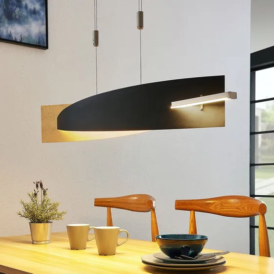 Lucande Marija L100 Lampa Wisząca Black/Gold (101 cm)