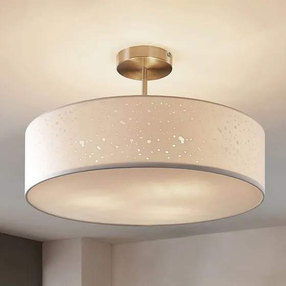 Lindby Umma Lampa Sufitowa H30 Biały/Nikiel Satynowy