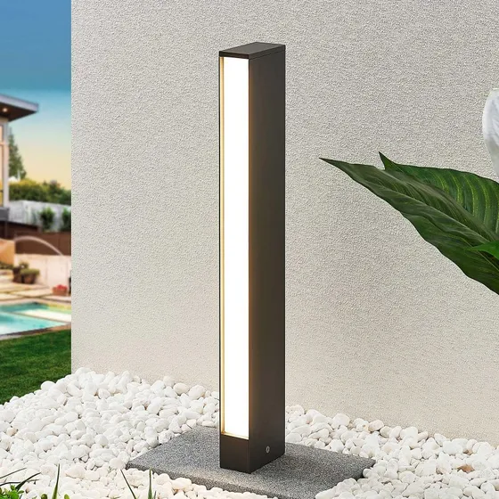 Lucande Lirka 1 Lampa Ogrodowa LED 60 cm Dark Grey
