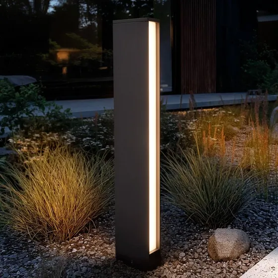 Lucande Lirka 2 Lampa Ogrodowa LED Dark Grey 60cm