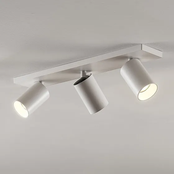 Brinja Arcchio Lampa sufitowa biała, 3-punktowa, aluminium, GU10